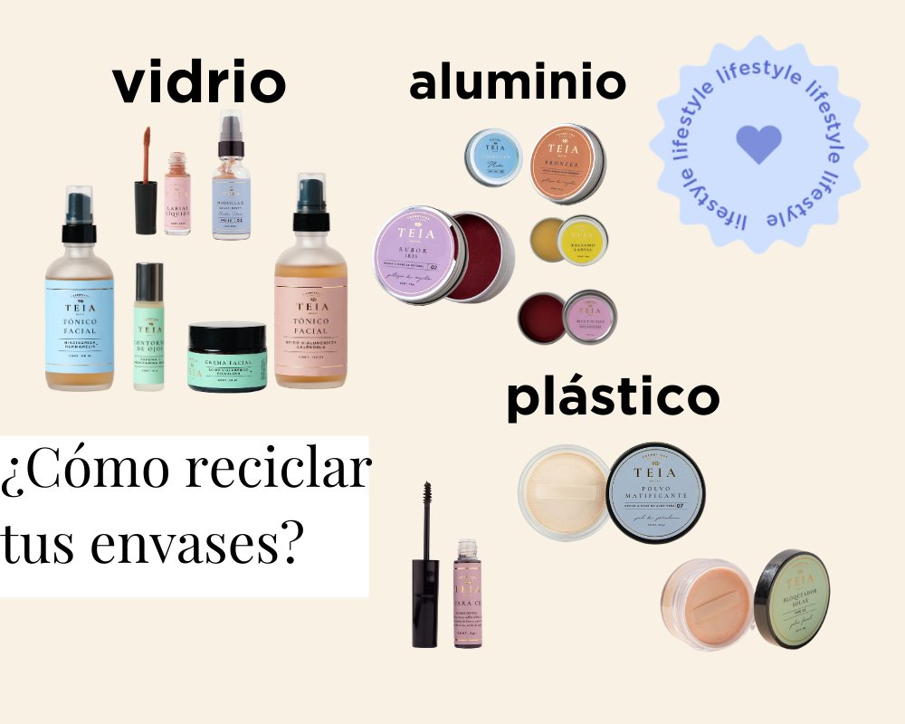 ¿Cómo reciclar tus envases cosméticos? - TEIA Cosméticos