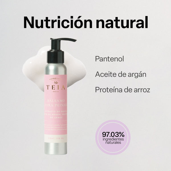 Bálsamo para Peinar Nutritivo - TEIA cosmética natural clean beauty