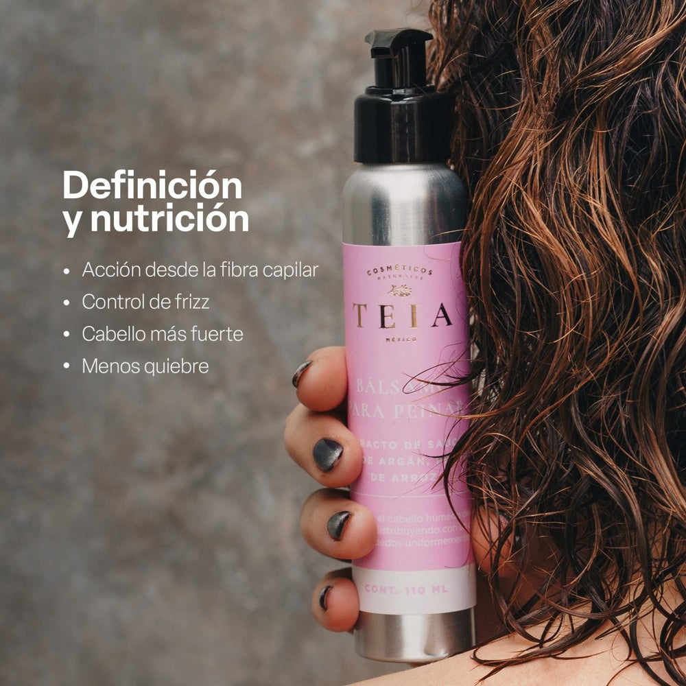 Bálsamo para peinar - TEIA cosmética natural clean beauty