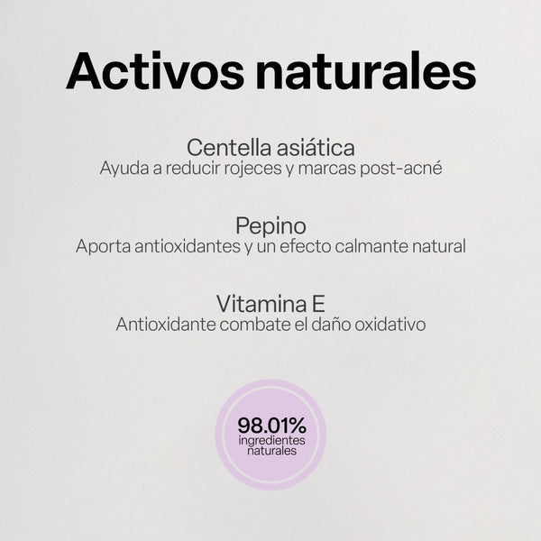 Crema facial de Centella Asiática y Pepino - TEIA Cosméticos cosmética natural clean beauty