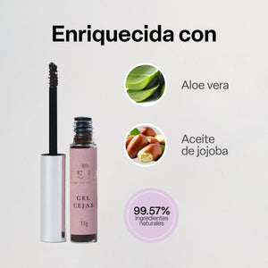 Gel de cejas - negro - TEIA cosmética natural clean beauty
