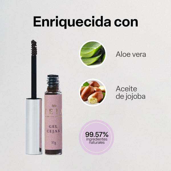 Gel de cejas - negro - TEIA cosmética natural clean beauty
