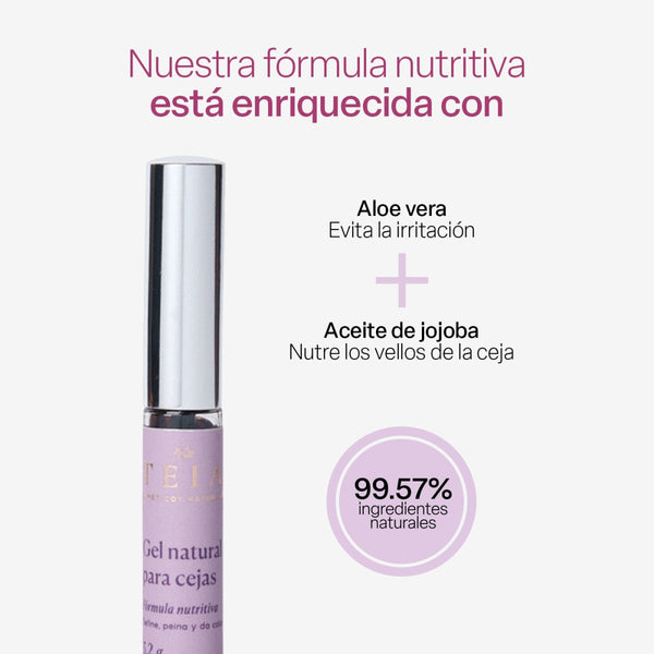 Gel para cejas - TEIA Cosméticos cosmética natural clean beauty #claro #oscuro #negro #shared
