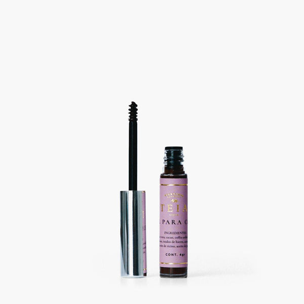 Gel para cejas - tono café obscuro - TEIA cosmética natural clean beauty