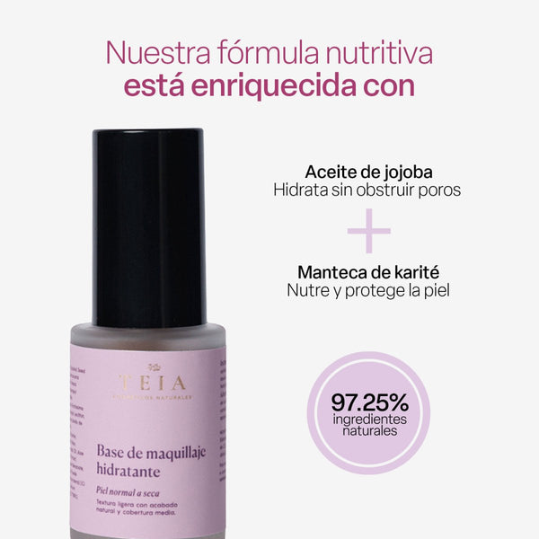 Maquillaje piel normal a seca - TEIA Cosméticos cosmética natural clean beauty