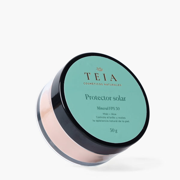 Polvo protector solar con color FPS 30 - TEIA Cosméticos cosmética natural clean beauty #claro #medio #bronceado #shared