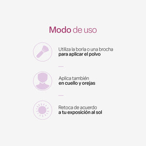Polvo protector solar con color FPS 30 - TEIA Cosméticos cosmética natural clean beauty #claro #medio #bronceado #shared