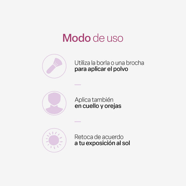Polvo protector solar con color FPS 30 - TEIA Cosméticos cosmética natural clean beauty #claro #medio #bronceado #shared