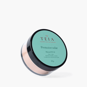 Polvo protector solar con color FPS 30 - TEIA Cosméticos cosmética natural clean beauty