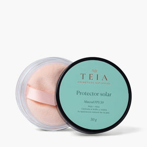 Polvo protector solar con color FPS 30 - TEIA Cosméticos cosmética natural clean beauty #claro #medio #bronceado #shared
