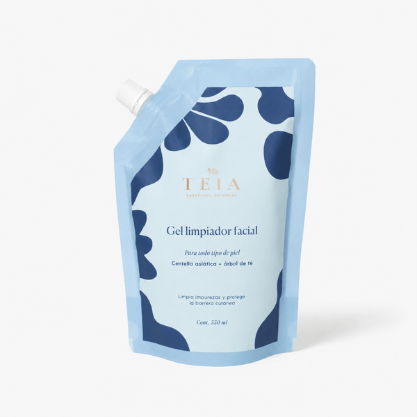 Refil Gel limpiador facial - TEIA Cosméticos cosmética natural clean beauty