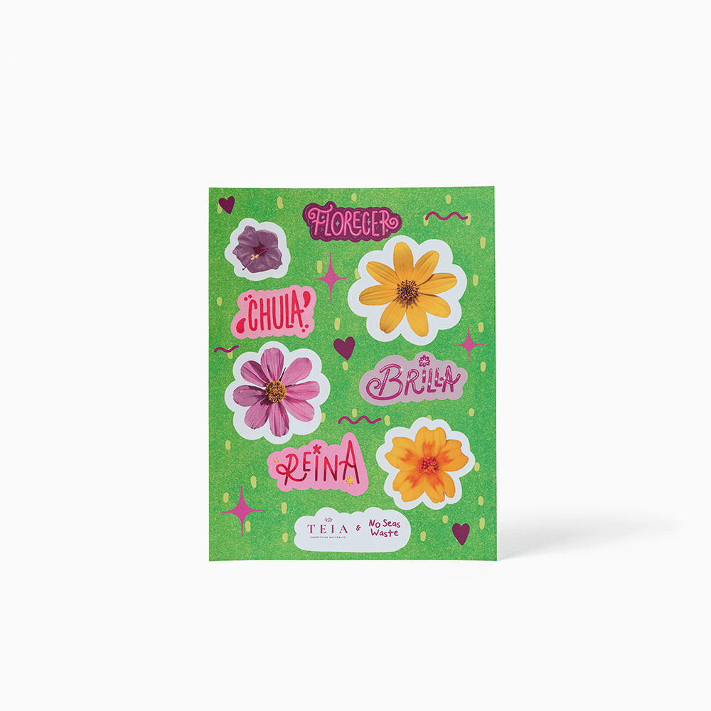 Stickers Florecer x NSW - TEIA Cosméticos cosmética natural clean beauty – TEIA Cosméticos
