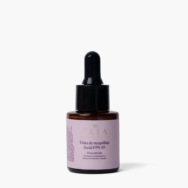 Tinta Facial de Maquillaje FPS 40 - TEIA Cosméticos cosmética natural clean beauty #00muyclaro #01claro #02medio #03bronceado #shared